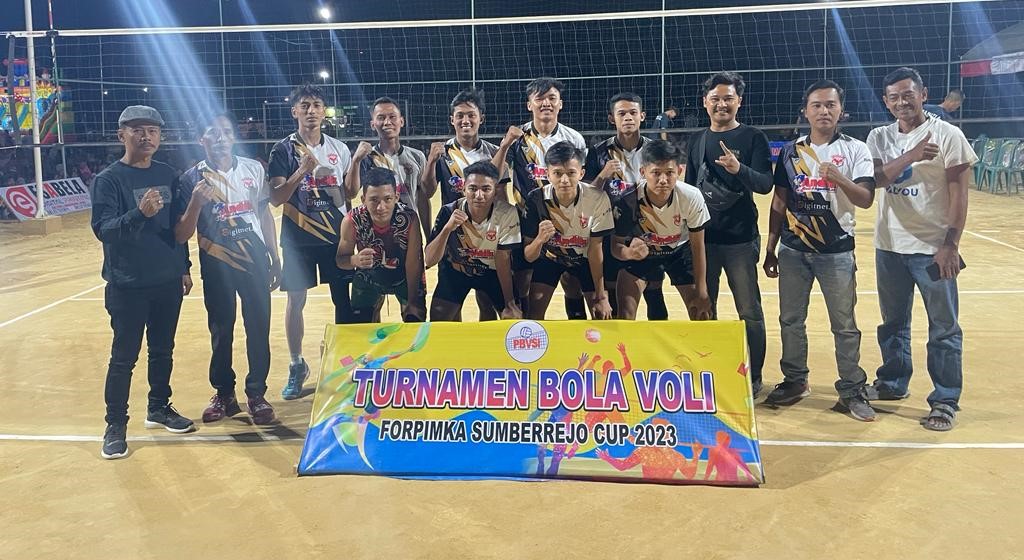 Tim Bola Voli Desa Banjarejo raih juara 4 di Turnamen Bola Voli Forpimka Sumberrejo Cup 2023